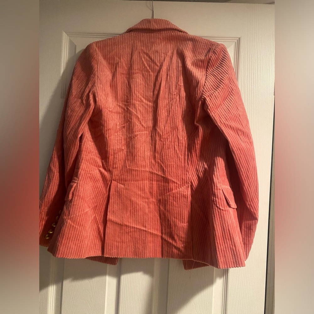 Women's Corduroy Double Breasted Blazer - Rowing Blazers x Target Pink XS New!